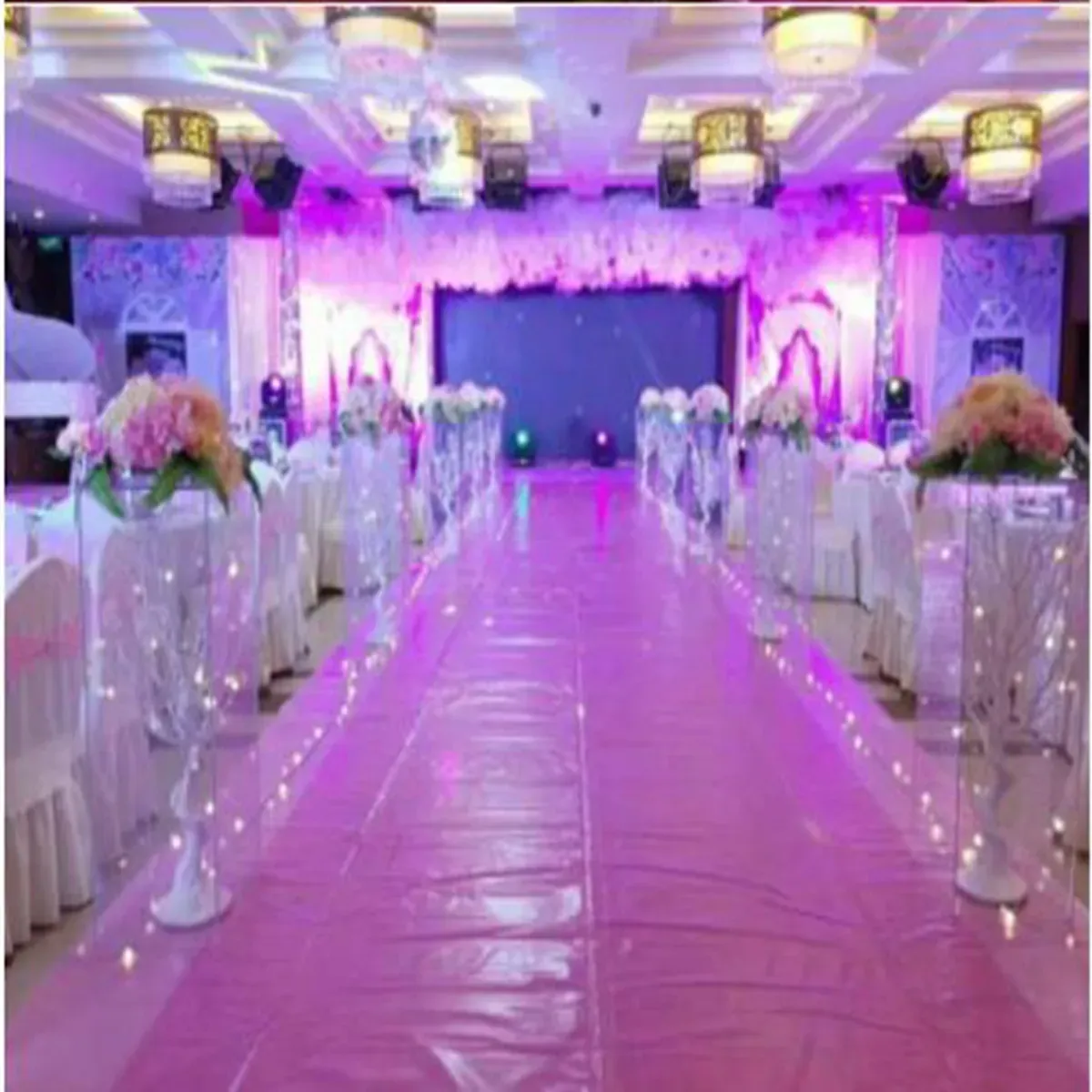 decoration clear square plinths pedestal acrylic cylinder display pillar cube stand for wedding &party senyu895