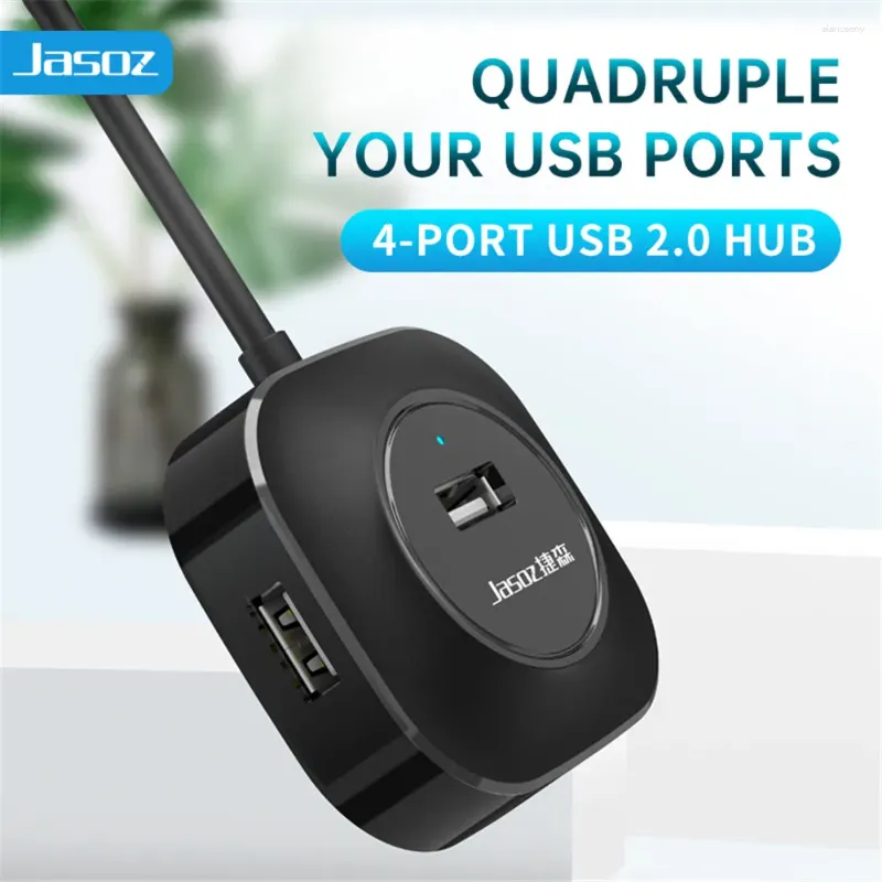 Jasoz Multi USB Hub 2,0 divisor 4 puertos adaptador de alta velocidad todo en uno Hab expansor para PC accesorios de computadora