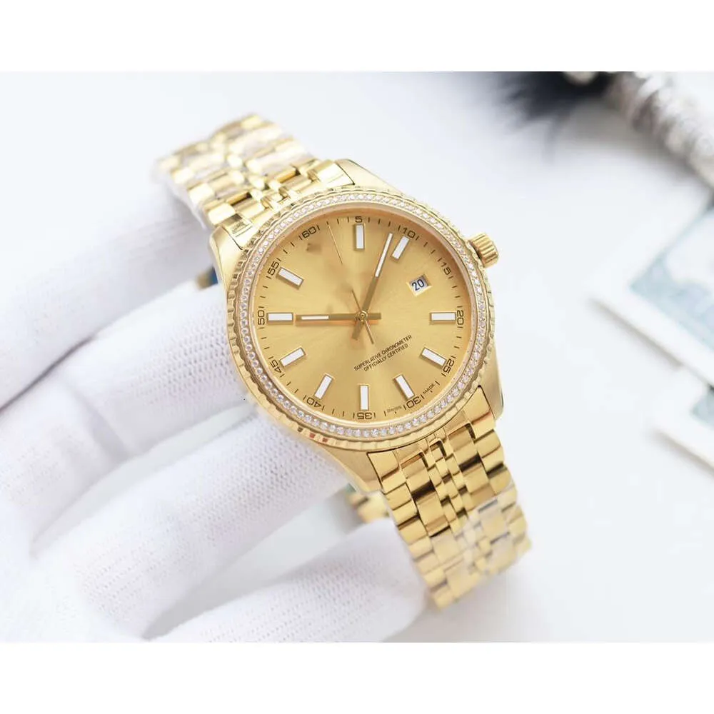 Projektowne zegarki Diamentowe zegarek dla mężczyzn Data Just Wysokiej jakości automatyczne mechaniczne mechaniczne Montre Relojes zegarek ze stali nierdzewnej Strap Watchbox V9AD