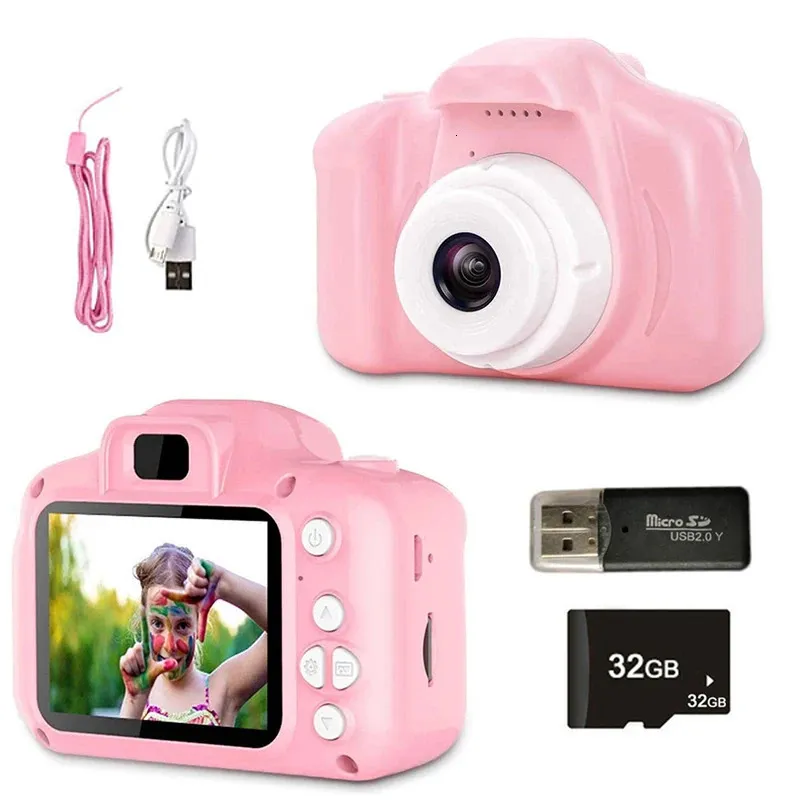 ZK30 Children's Camera Waterproof 1080p HD Screen Camera Video Toy Barn Cartoon Cute Camera Outdoor Pography Toy 240123