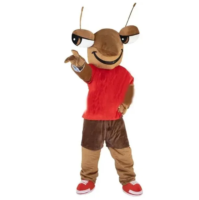 Costume de mascotte de fourmi Pismire de performance d'Halloween pour le personnage de dessin animé de fête Vente de mascotte Livraison gratuite personnalisation de support