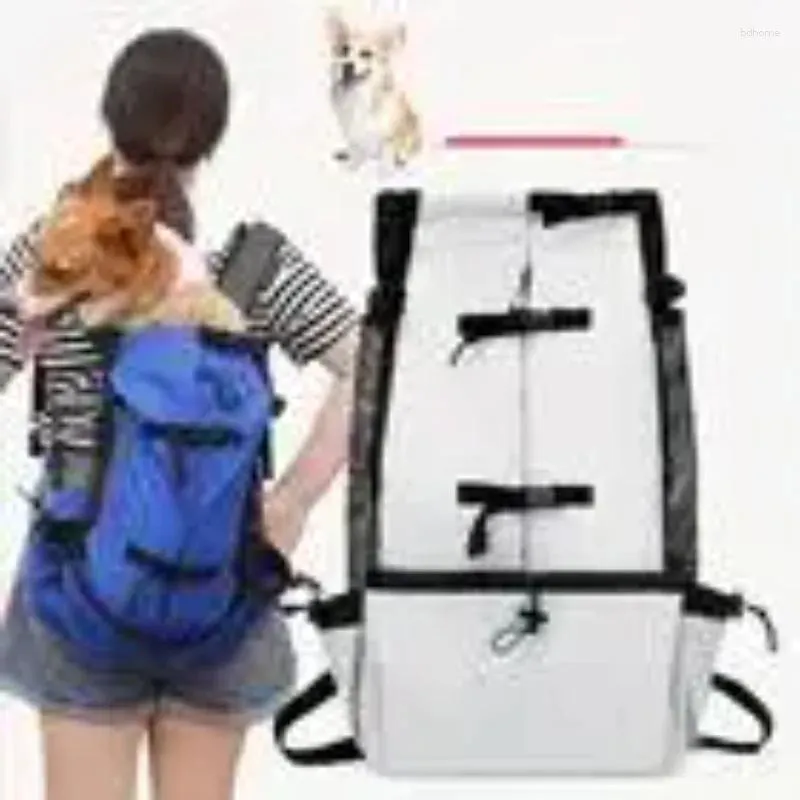Bolsa transportadora para perros, mochila portátil para salir, suministros para exteriores para bicicletas ventiladas y lavables