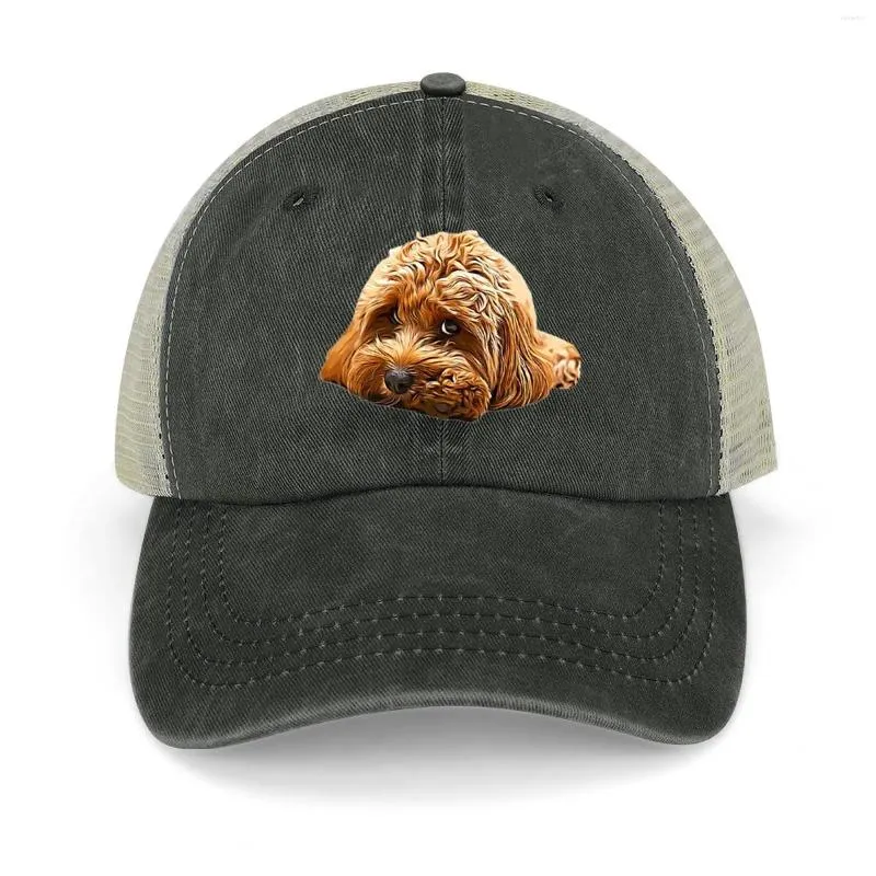 볼 캡 Cavapoo Cavoodle Cockerpoo 강아지 디자이너 Dog Poodle Mix Cowboy Hat Funny Baseball Cap Women 's Beach Outlet Men's