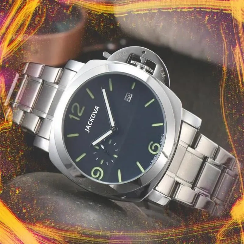 Crime Premium Heren Grote Wijzerplaat Horloges 45mm Quartz Mannelijke Tijd Klok Horloge nobel en elegant highend President Hardex Glas Wr221k