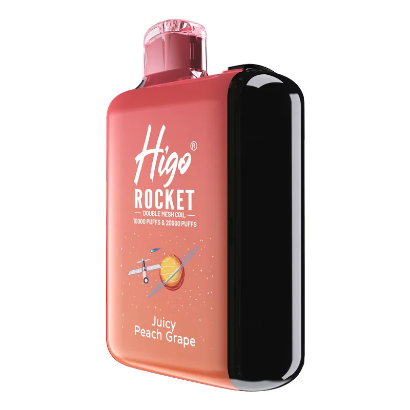 Original Higo Rocket puff 20k 20000puffs Disposable E-cigarettes Rechargeable Vape pods device e-liquid 28 ml pre-filled 16 flavors