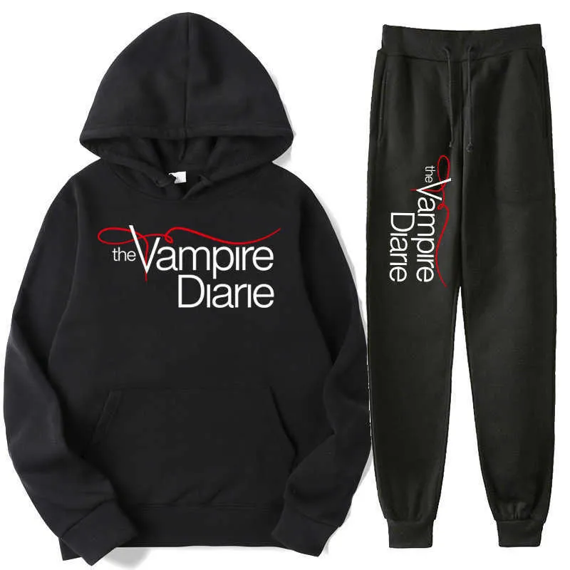 The Vampire Diaries Order 2D-bedrucktes modisches, lockeres Herren- und Damen-Set