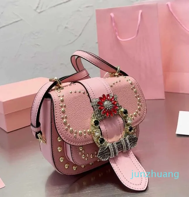 Designer - Crossbody Bags Bolsas Rosa Kawaii Mulher Bolsa Mini Bolsa De Ombro Luxurys Bolsas Mulheres Diamantes Moda Bolsa