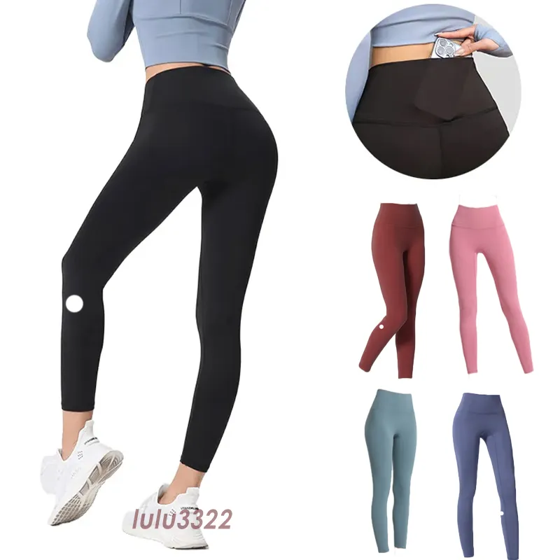 LLUU 2023 Leggings de ioga mulheres shorts cortados roupas cortadas lady esportes calças exercícios fitness wear garotas correndo perneiras ginástica slim fit alinhe calças