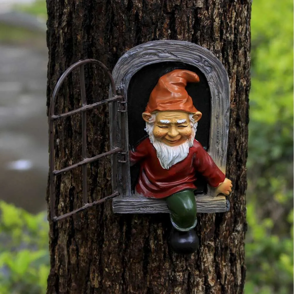 Garden Gnome Ornament Dwarf Harts Crafts Garden Ornaments Staty Dekorationer Utomhushantverk Ornament Växtstativ Window Box Wind Chime