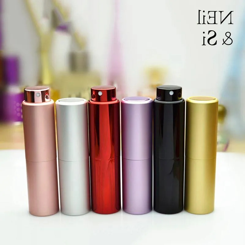 20 ml en aluminium parfum vaporisateur rechargeable cosmétique verre atomiseur vide femmes maquillage bouteilles d'eau livraison gratuite Gedfp