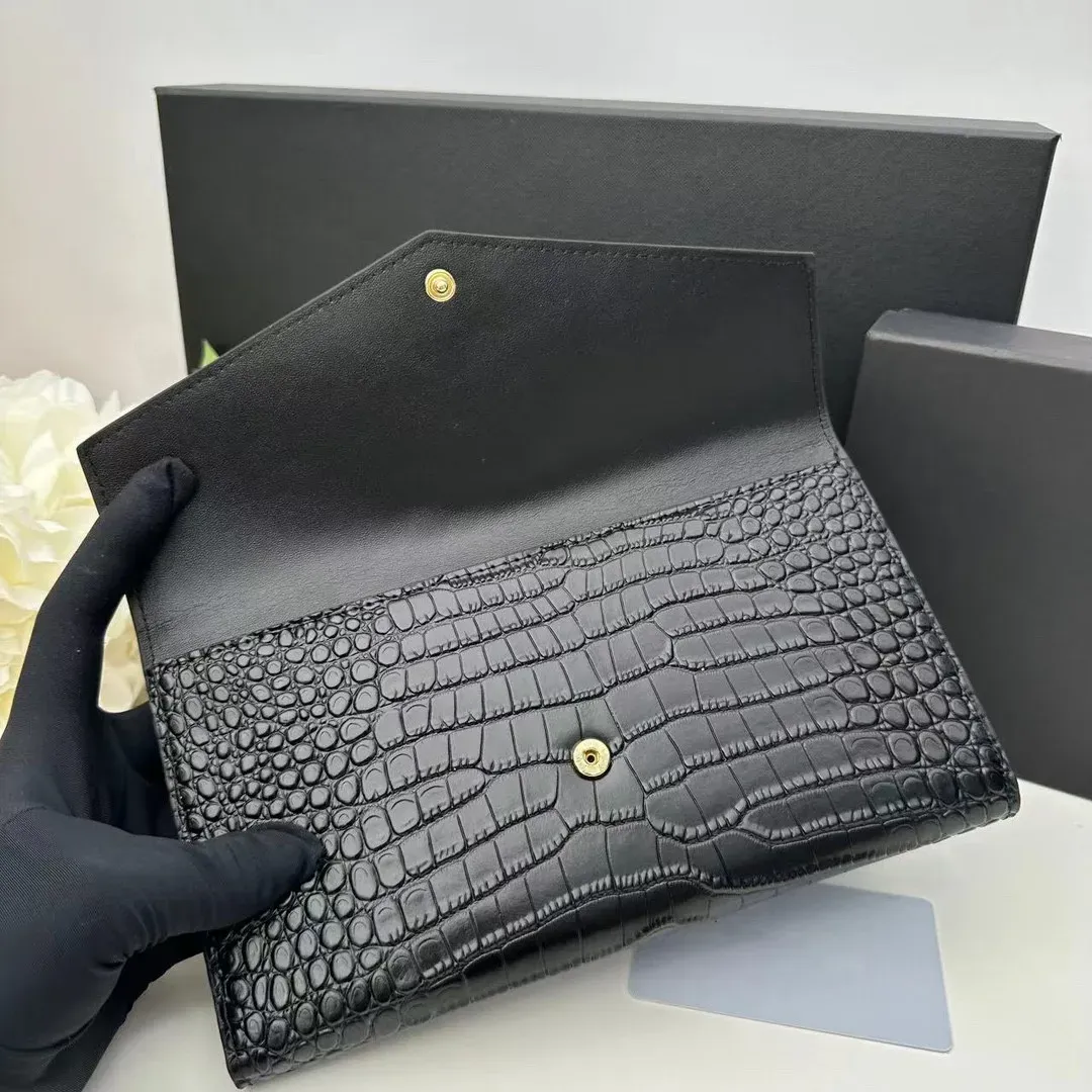 Hoge kwaliteit beroemde designer portemonnee voor heren en dames Echt leer creditcard Damesmode stijl Clutch Bag Designer tassen met doos portemonnee AG26