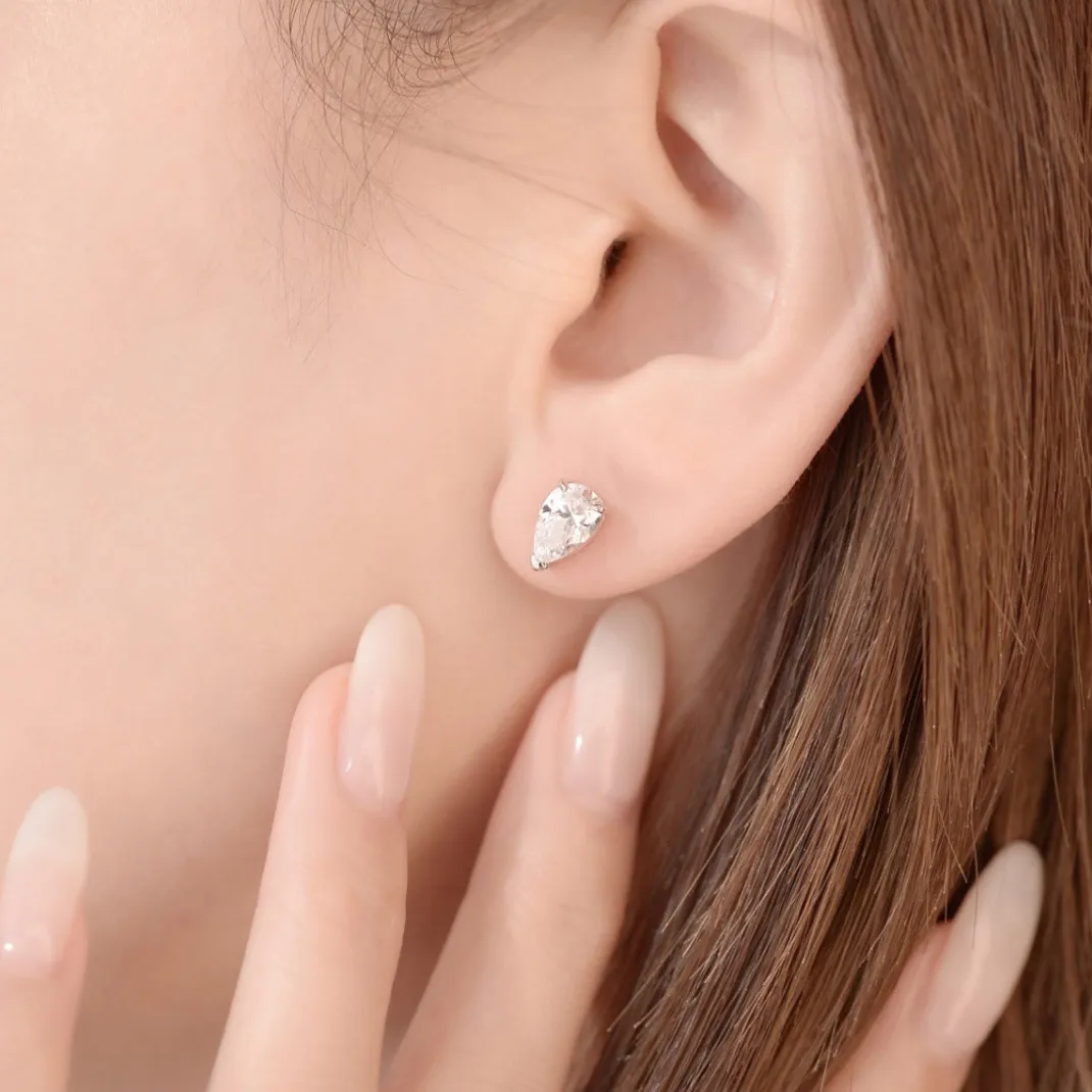 Grafe Earrings Designer Studs Dangle for Woman Square Diamond Classic Veratile 925 Silver Water 액적 브랜드 디자이너 럭셔리 009