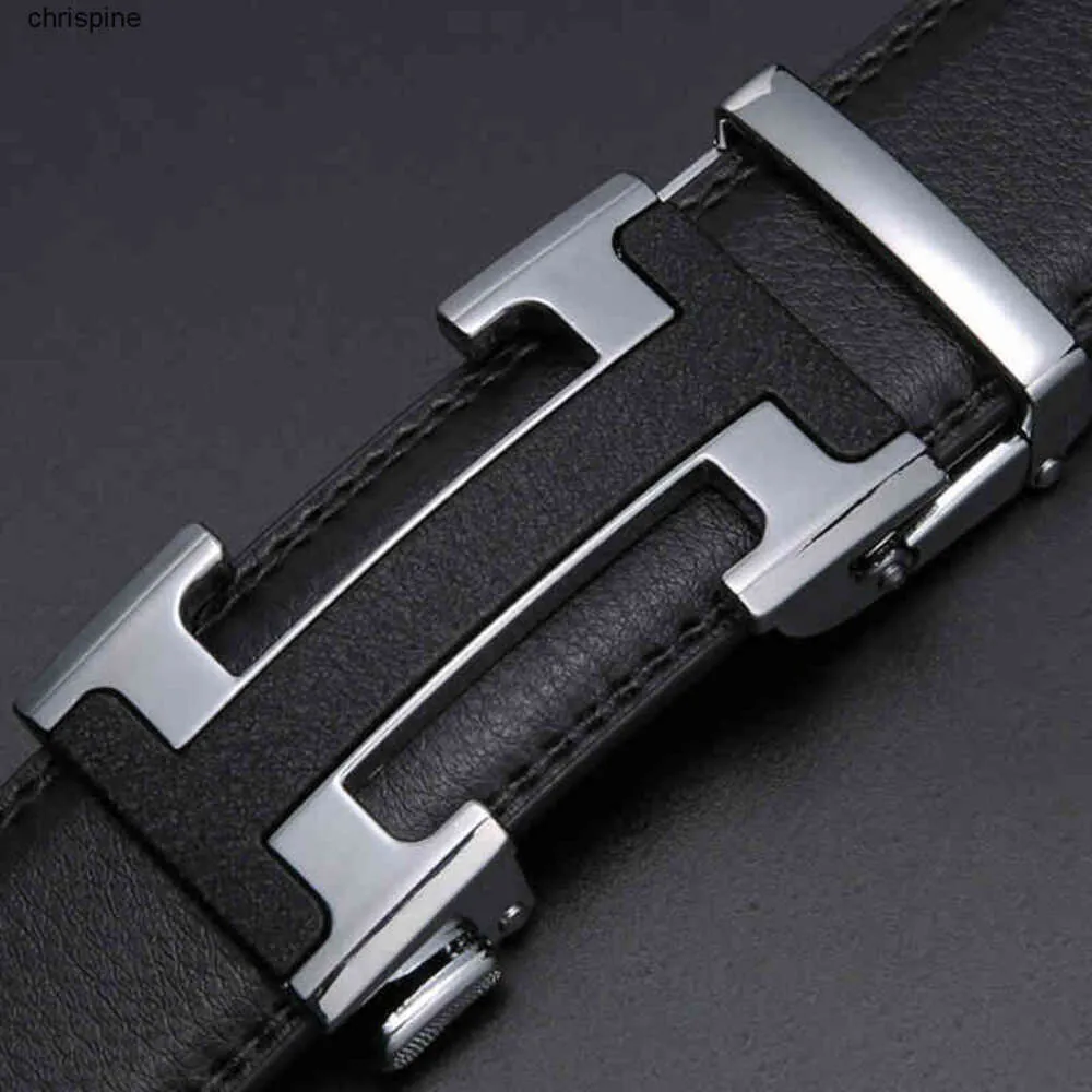 Echain Luxury Vintage Designer H Belts Men High Quality Women Genuine Real Leather Dress Strap Belt for Jeans Cinturones Hombre AA220312