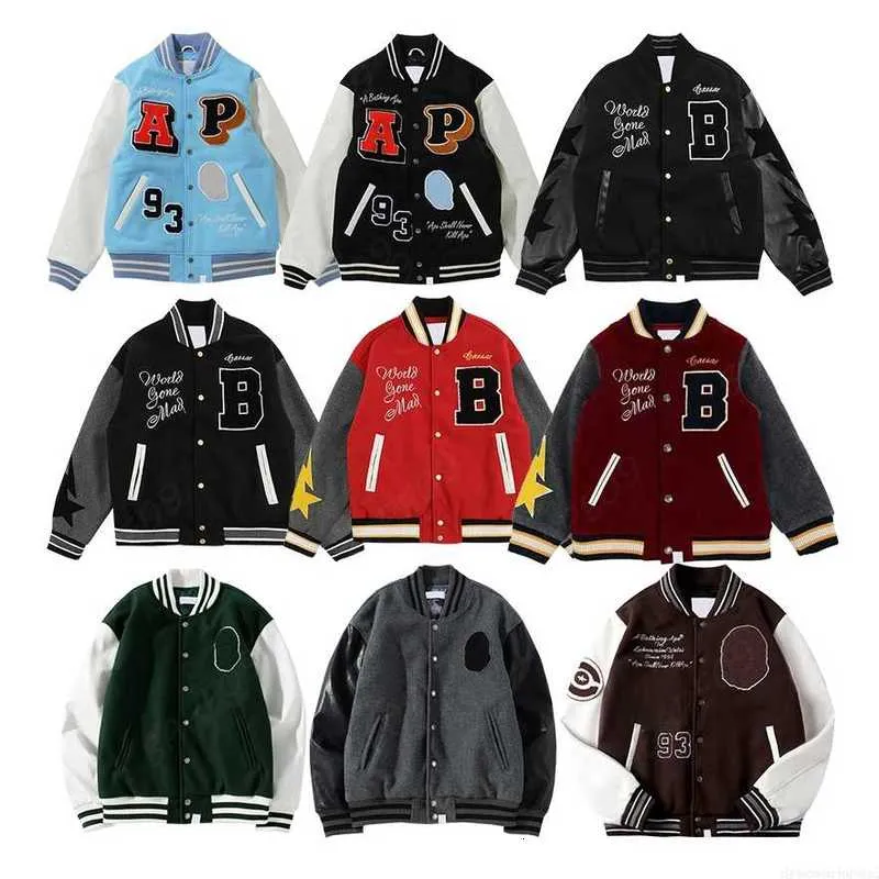 Jaquetas masculinas Varsity Jacket Mens Designer Jaquetas Homens Mulheres Jaqueta de Beisebol Carta Bordado Casaco Streetwear Luxo Jaqueta de Beisebol NVTH