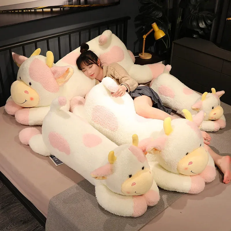 Cow Plush Toy Large Soft Colorful Jumbo Size Body Pillow For Kids. Perfect Gift Decorative Accessory. From Men07 26.84 DHgate.Com