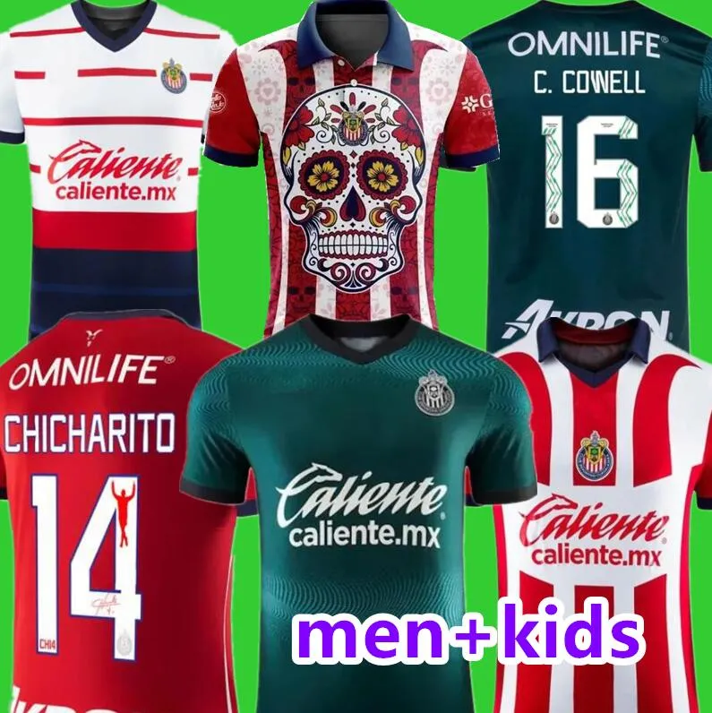 23 24 Chivas de Guadalajara Soccer Jerseys 2023 2024 3ème LIGA MX A.ZALDIVAR A.VEGA J.MACIAS CHICHARITO PONCE CALDERON Alvarado HOMBRE Hommes Femmes Kit enfants Maillot de football