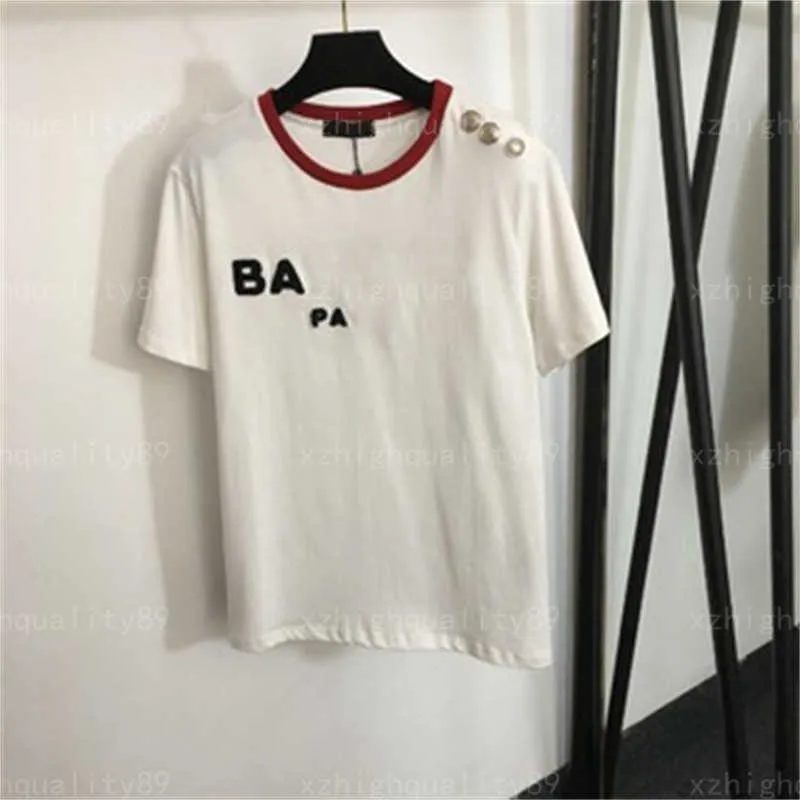 مصمم Tshirt Women Summer Thirt Fashion Server Dound Rece Mount Top White Tee Therts Thirts Letter