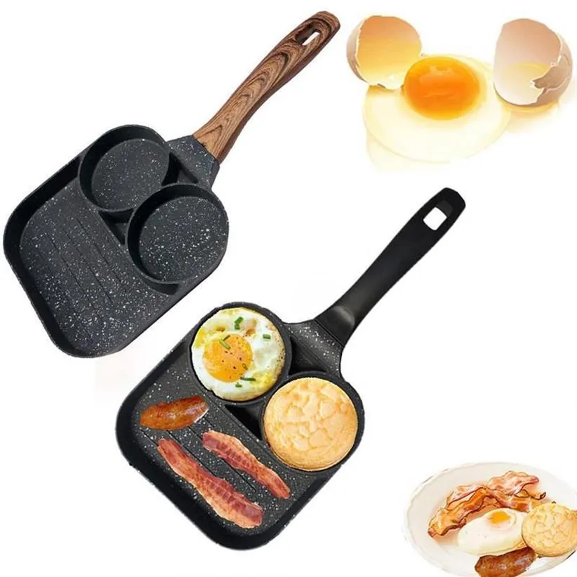 Pans Multifunctional Frying Pot Pan Thickened Omelet Non-Stick Egg Steak Bread Flip Cooking Kitchen Supplies295s