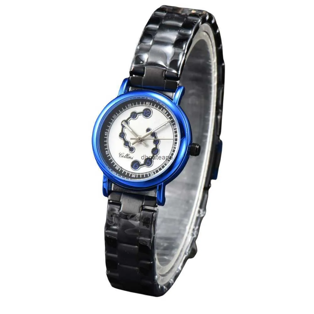 Nya kvinnors fashionabla och eleganta stålband Quartz Labor Watch New Design Starry Sky Womens Watch {Kategori}