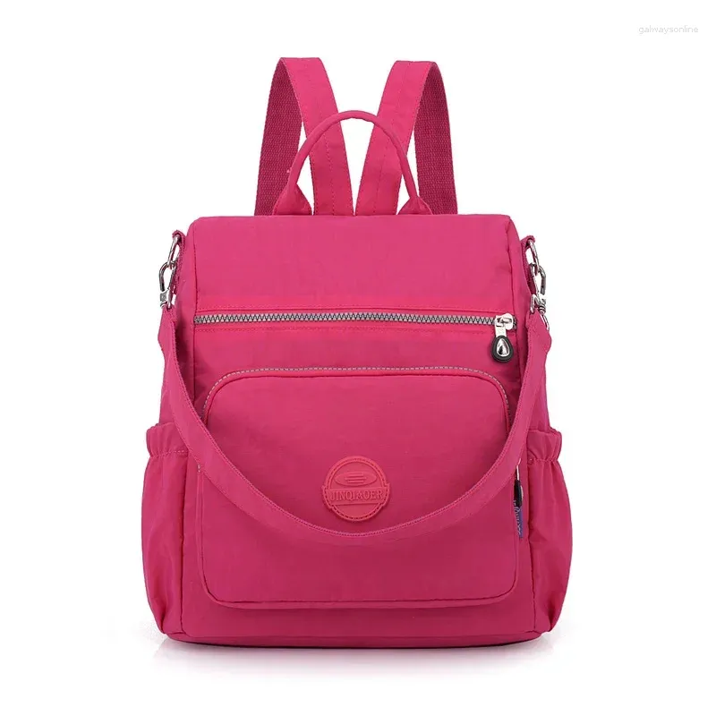 Skolväskor anländer grossist mode avslappnad vattentät nylon ryggsäck #8631 zaino capiente bolsa feminina mochilas