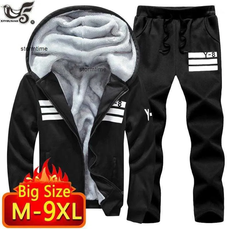 Plus Size Men's Tracksuit Set 7XL-9XL - Autumn Winter Sweatshirt