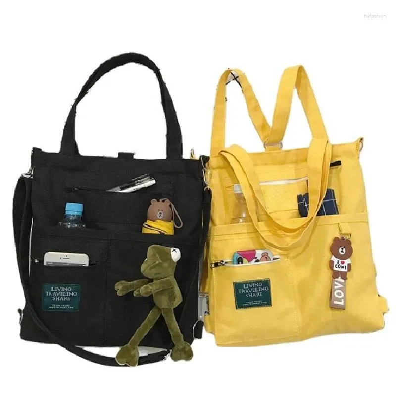 أكياس مسائية القماش حقائب اليد الكتف للفتيات في سن المراهقة لطيف مدرسة السيدات التسوق غير الرسمي حقيبة حمل كبيرة سعة الرسول