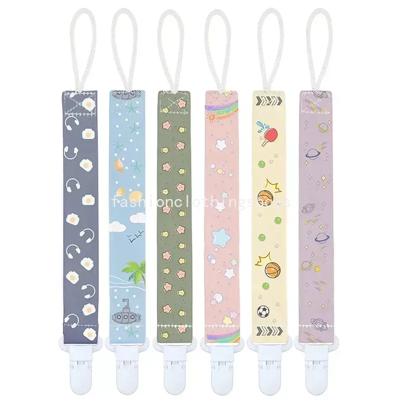 Round Silicone Pacifier Clip Baby Teether Safety Clasp Dummy Chain Nipple Holder