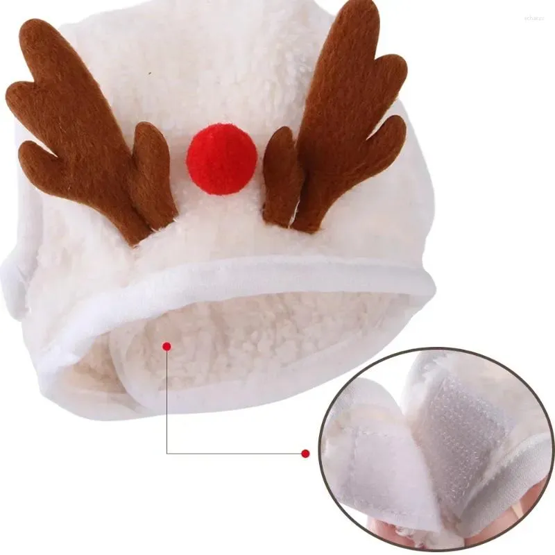 Costumes de chat, bavoir de noël pour animaux de compagnie, accessoires de tenue de chaton, chapeau avec écharpe pour Costume de chiot et de chien