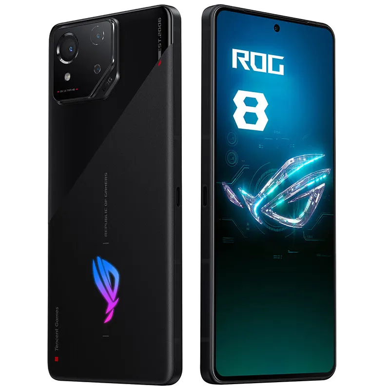 Original Asus ROG 8 5G Teléfono móvil para juegos Inteligente 12GB RAM 256GB ROM Snapdragon 8 Gen3 50MP NFC Android 6.78 "165Hz Pantalla AMOLED Identificación de huellas dactilares IP68 Teléfono celular impermeable