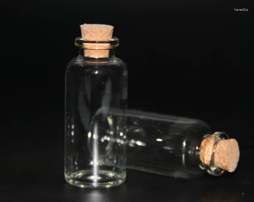 Bouteilles 10 pièces 28 65mm bouchon de liège en verre bocaux transparents flacons de bouteille conteneur de stockage clair artisanat de décoration de mariage à la maison