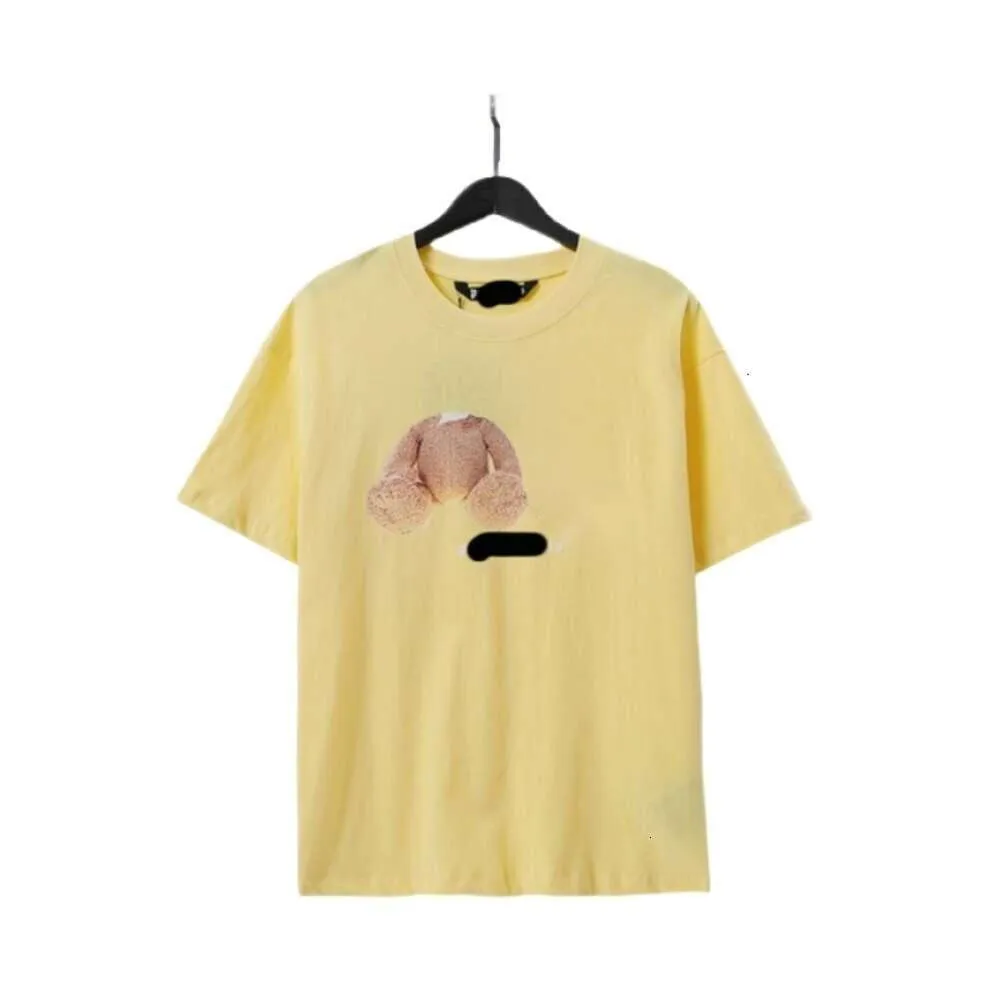 Palm Angel Tshirt 디자이너 원래 고품질 남성 Tshirts 참수 곰 짧은 소매 남성과 여자 느슨한 둥근 목