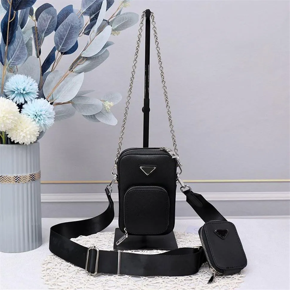 Corrente bolsa de ombro feminina crossbody moblie telefone sacos cruz grão couro bolsa senhoras mensageiro sacos pequeno zero carteira h2417