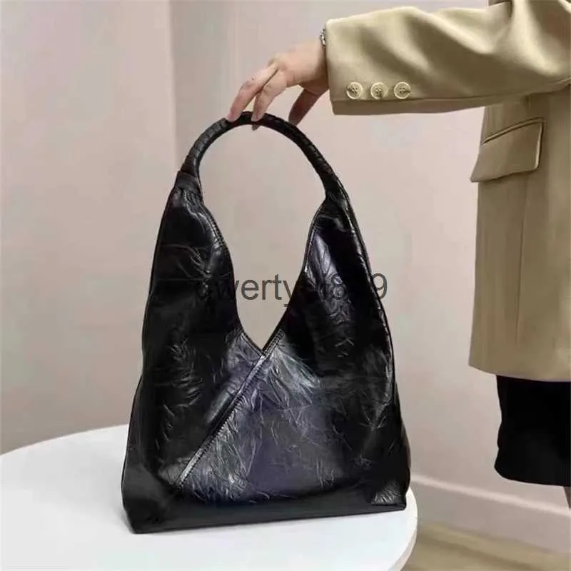 Shoulder Bags Vintage Slim Large Capacity For Women Luxury Designer andbag Purses 2023 New In PU Oil Wax Skin Wit Inner Pocket Soulderqwertyui879