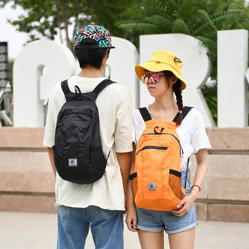 School Bags 1pcs Lightweight Portable Travel Hiking Foldable Backpack Ultralight Outdoor Pack Waterproof Folding Bag For Women Men