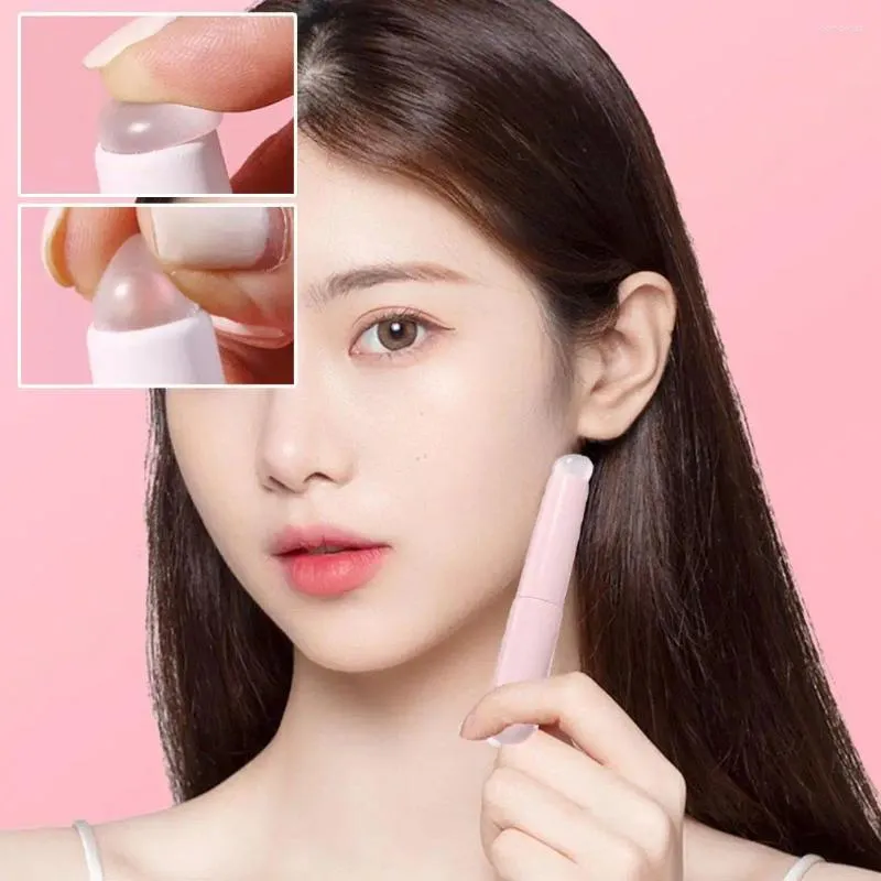 Pinceaux de maquillage Q Brosse à lèvres en silicone souple avec couvercle anti-poussière Applicateur de rouge à lèvres à tête ronde Outil cosmétique Fard à paupières multi-usage