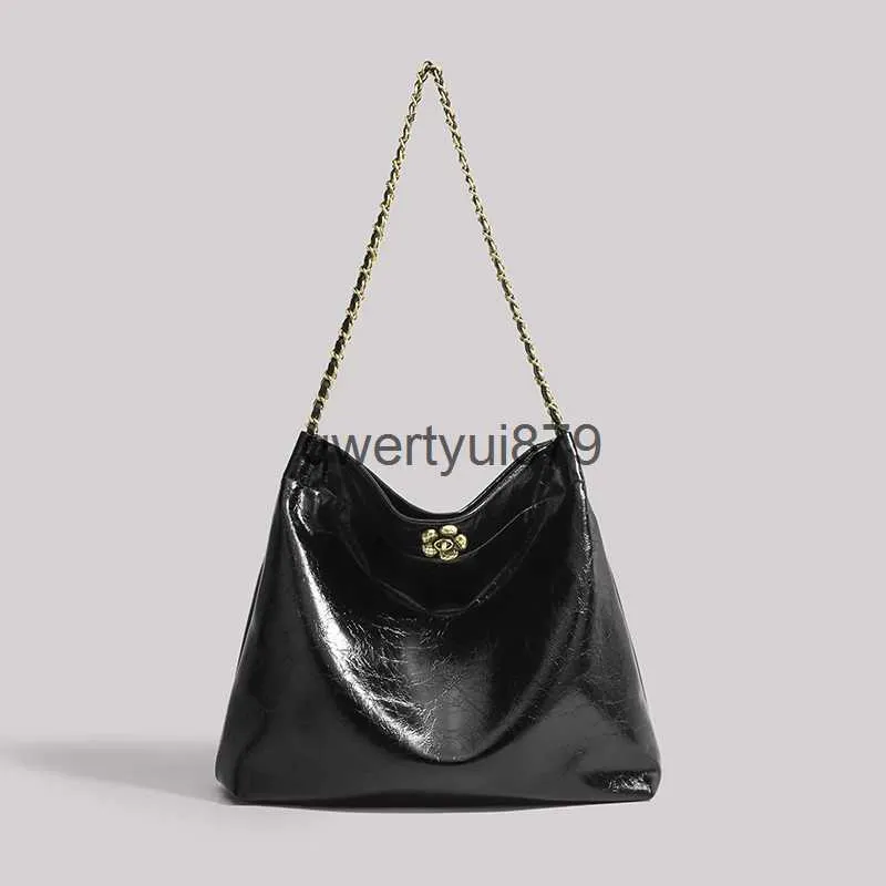 Shoulder Bags Vintage Slim For Women Luxury Designer andbag And Purse 2023 New In PU Oil Wax Lock Large Capacity Underarm Cain Soulderqwertyui879