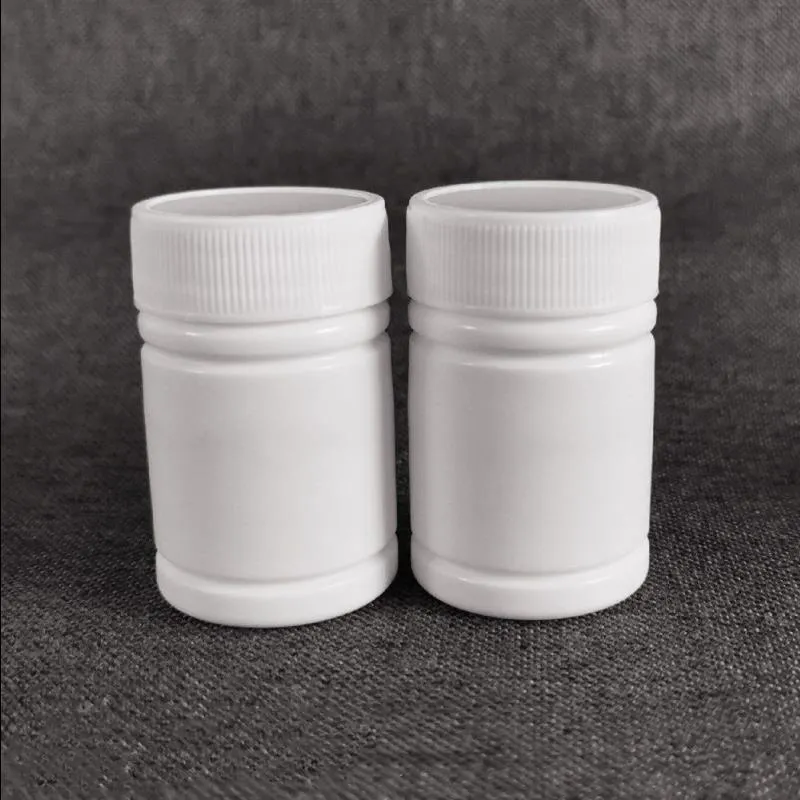 Livraison gratuite 100 pièces 30 ml 30cc 30g HDPE blanc vide bouteilles de pilules de médecine en plastique pharmaceutique avec bouchons en aluminium scellants Tqrok
