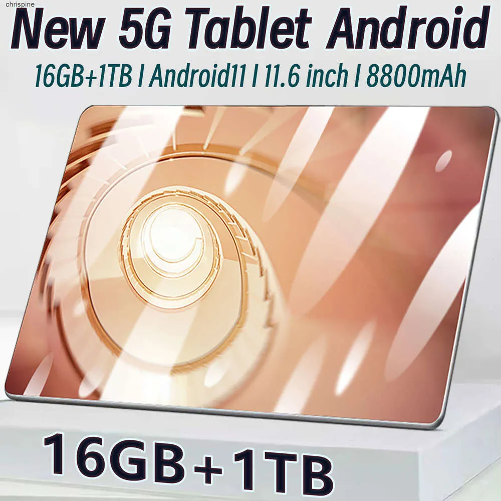 2023 Globale Version Tablet 11,6 Zoll 16 GB RAM 1 TB ROM Tablet Android 11 10 Core Pad Tablet PC Dual Wifi Dual SIM Karte