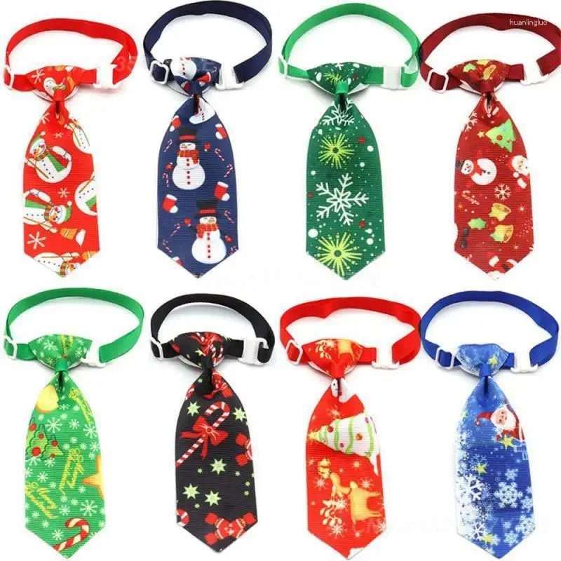 Vêtements pour chiens Noeud papillon de Noël Matériaux de haute qualité Belle mode pour animaux de compagnie Collier réglable pas facilement endommagé CCJ3041