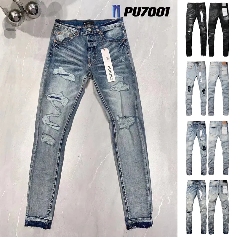 purple jeans mens designer pants men fashion and unique style with holes Slim Fit Bikers Denim Jeans for Mens s Man Black skinny