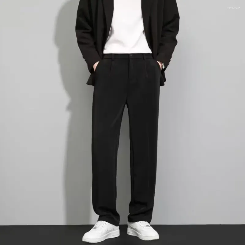 Pantalons pour hommes Hommes Coréen Modes Harem Large Jambe Joggers 2024 Hommes Noir Pantalon de survêtement en vrac Japon Style Pantalon droit