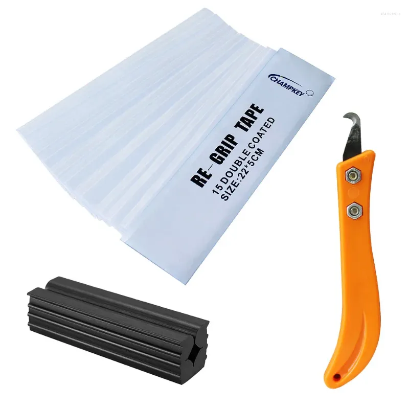 Golf Training Aids Club Regripping Kit Double Coated Re-Grip Tape Hook Blade Rubber Vise Clamp Remover Tool Regrip Accessories