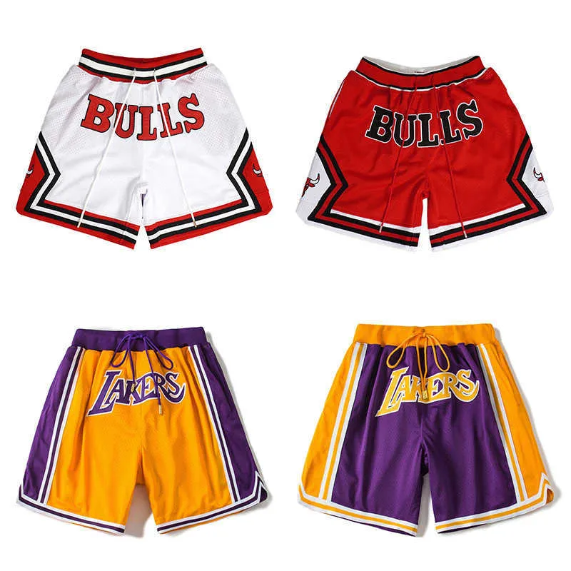 Bara Don Lakers och det trendiga Brand American Summer Sports Mens Basketball Beach Mesh Shorts