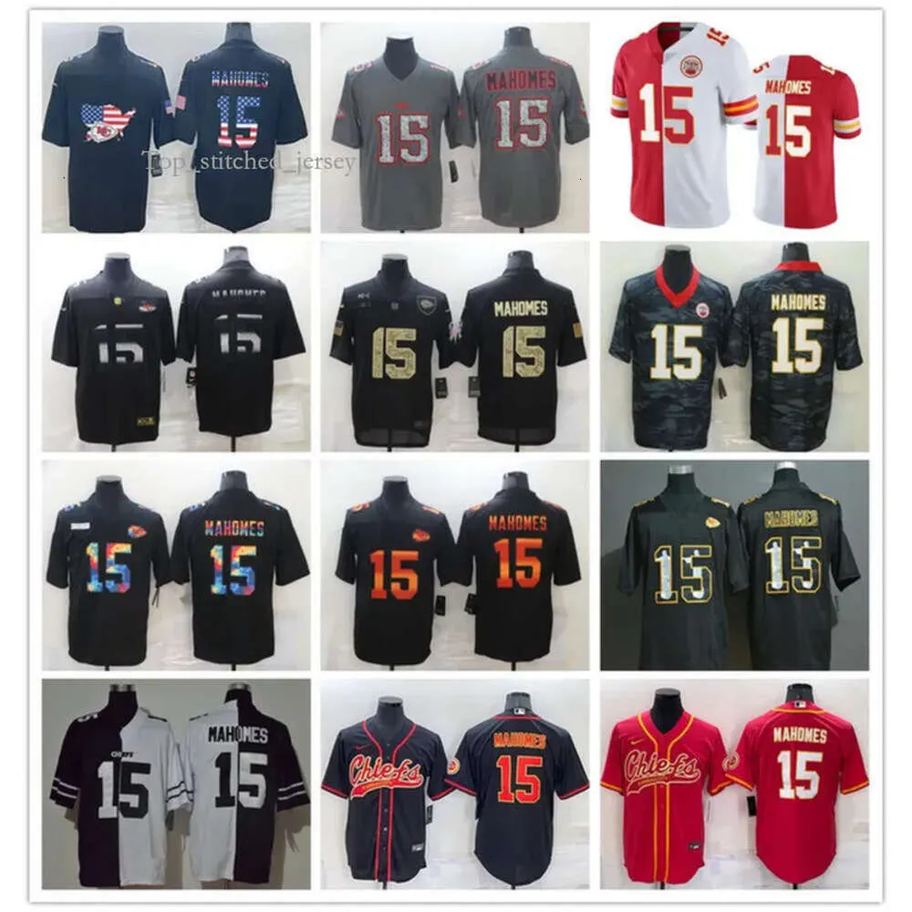 Football Jersey Kansas city chiefs men Patrick Mahomes II Crucial Catch USA Camo 2020 Salute to Service Ed Limited 3532 9993