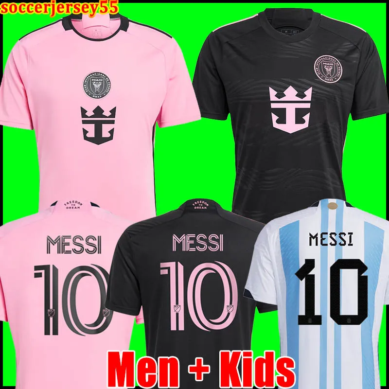 Inter Miami Soccer koszulka CF 2023 2024 2025 Suarez Messis Higuain Campana Yedlin Beckham MLS 24 25 koszulka piłkarska mężczyźni Zestawy dla dzieci zestawy wersji zestawy mundury 555