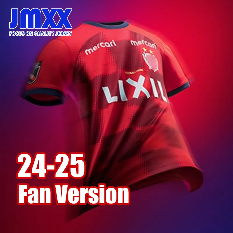 JMXX 24-25 Kashima Antlers Jerseys Home Away Derde J League Japan Heren Man Voetbal Aangepaste uniformen T-shirt tShirt 2024 2025 Fanversie