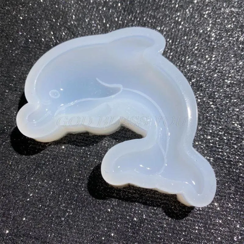 Baking Moulds Crystal Epoxy Resin Mold Dolphin Pendant Casting Silicone Mould DIY Crafts Jewellry Making Tools Drop