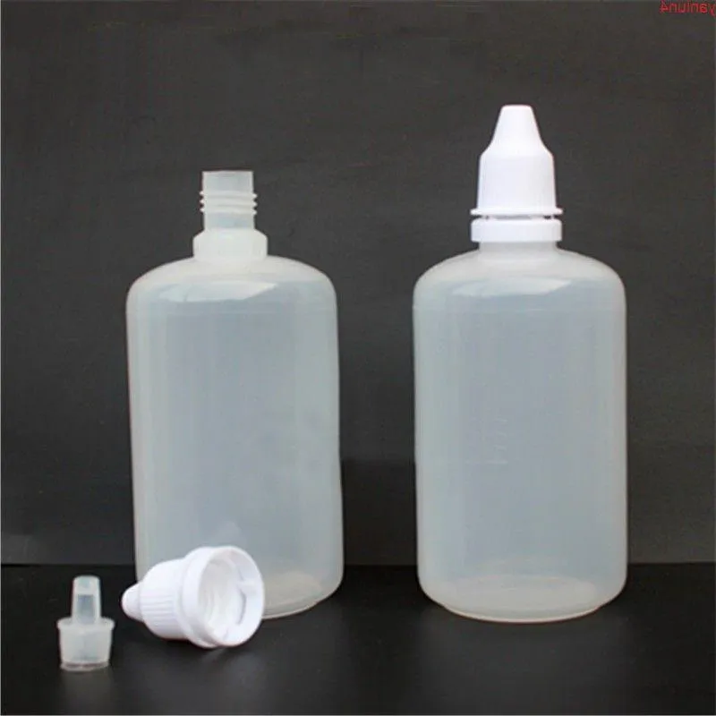 100pcs 100 ml Translucide anti-Theft Plastic Bottle Propulter Liquid Eye Drop Drop.