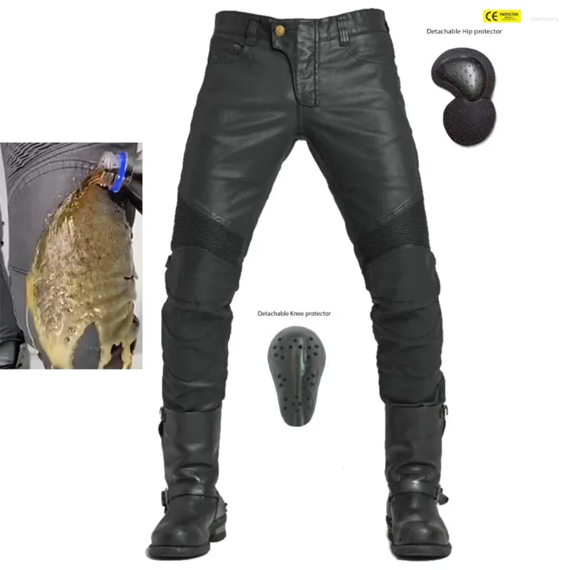 Ulepszenie odzieży motocyklowej Wodoodporne jeansy jeansowe jeansy Lokomotywa Motocross Racing Pantood Pants z podkładkami CE Z