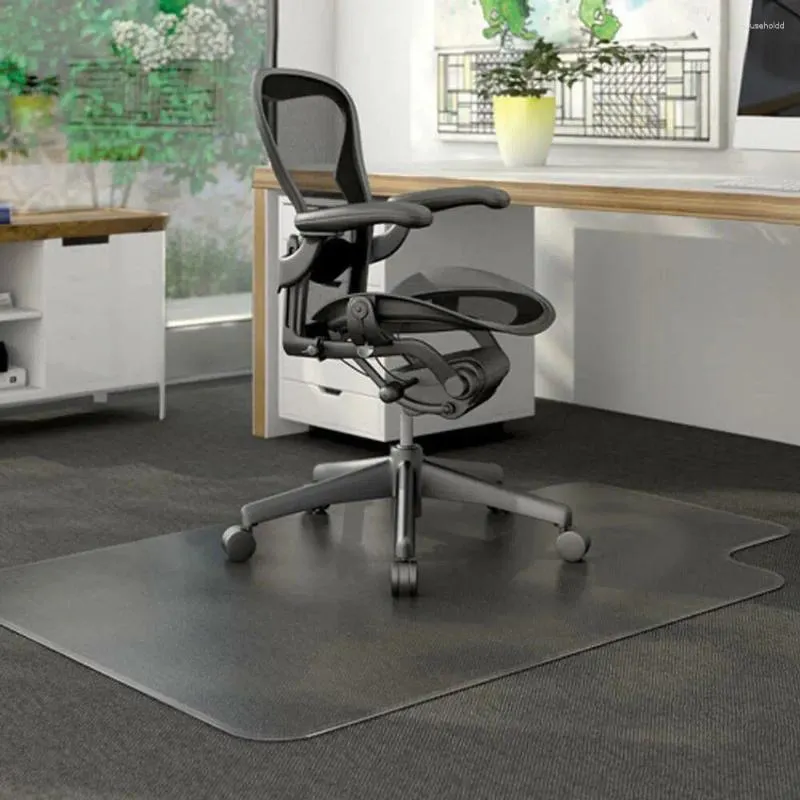 Tapetes PVC Matte Desk Office Chair Floor Mat Protector para pisos de madeira dura 48" x 36"